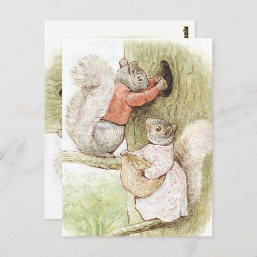 Timmy Tiptoes en Goody Squirrel door Beatrix Potte Briefkaart (Voorkant / Achterkant)
