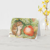 Timmy Willie Mouse - Beatrix Potter Kaart (Gele Bloem)