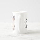 Timmy's Blue Merle Sheltie Bone China Mok (Achterkant)