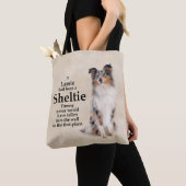Timmy's Blue Merle Sheltie Canvas tas (Dichtbij)