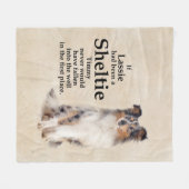 Timmy's Blue Merle Sheltie Fleece Blanet (Voorkant (Horizontaal))