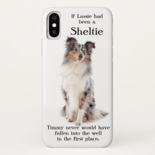 Timmy's Blue Merle Sheltie iPhone X Hoesje