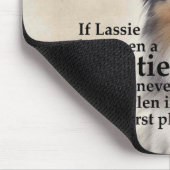 Timmy's Blue Merle Sheltie Mousepad Muismat (Hoek)