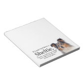 Timmy's Blue Merle Sheltie Notitieblok (Schuin)