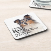 Timmy's Blue Merle Sheltie Onderzetter Set (Linkerzijde)