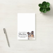 Timmy's Blue Merle Sheltie Post Post-it® Notes (Kantoor)