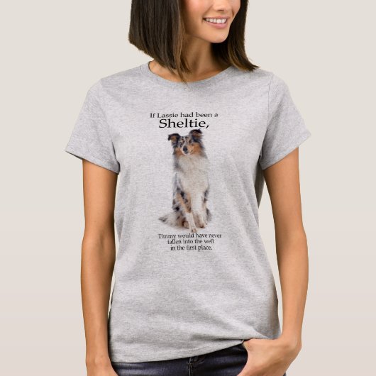 Timmy's Blue Merle Sheltie T-shirt (Voorkant)