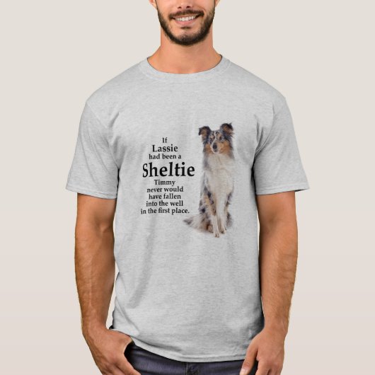 Timmy's Blue Merle Sheltie T-shirt (Voorkant)