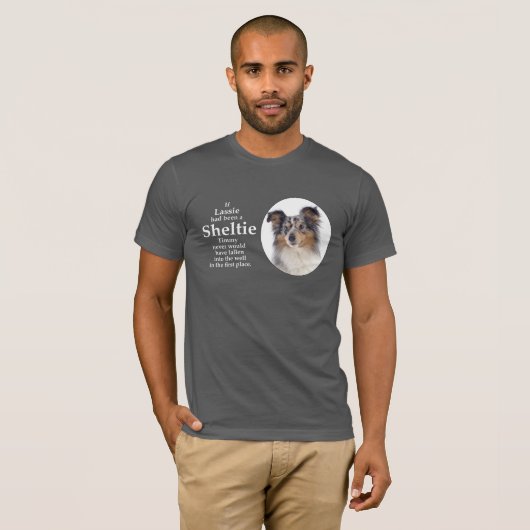 Timmy's Blue Merle Sheltie T-shirt (Voorkant volledig)
