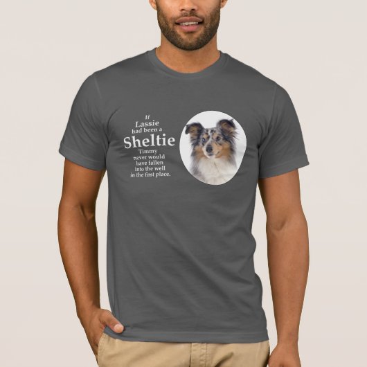 Timmy's Blue Merle Sheltie T-shirt (Voorkant)