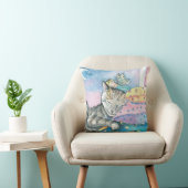Timmy's Fairy Tabby Kat Kinderkussen Kussen (Stoel)