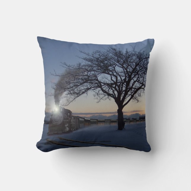 "Timmy's kersttrein" Kussen (Voorkant)