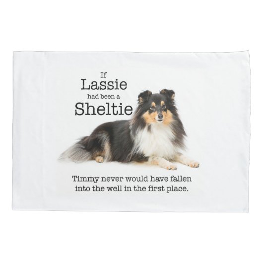 Timmy's Tri-Color Sheltie Kussensloop (Achterkant)
