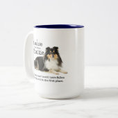 Timmy's Tri-Color Sheltie Mok (Voorkant links)
