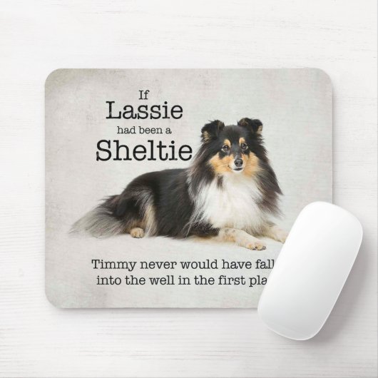 Timmy's Tri-Color Sheltie Mousepad Muismat (Met muis)