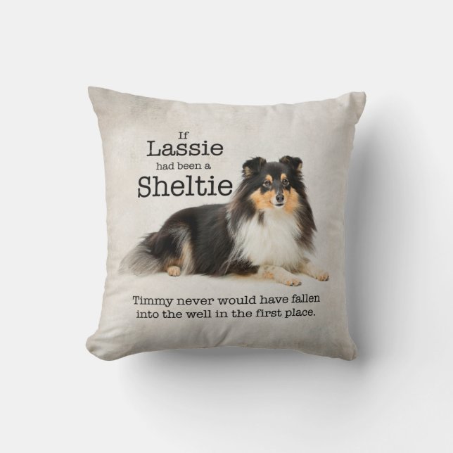 Timmy's Tri-Color Sheltie Pillow Kussen (Voorkant)