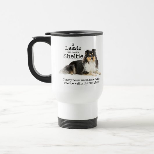 Timmy's Tri-Color Sheltie Travel Mug Reisbeker (Links)