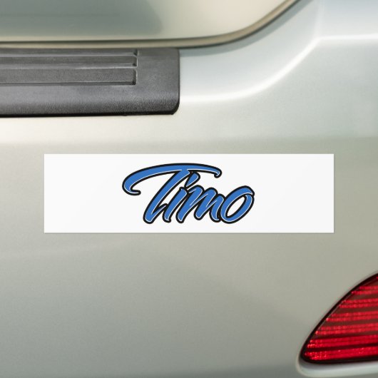 Timo Name blue Aufkleber Sticker Autoaufkleber (Op auto)