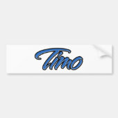 Timo Name blue Aufkleber Sticker Autoaufkleber (Voorkant)