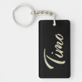 Timo Name whitegold Schlüsselanhänger Anhänger Sleutelhanger (Voorkant)