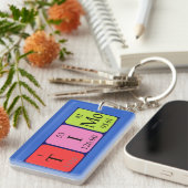 Timo periodieke lijstnaam keying sleutelhanger (Voorkant Rechts)