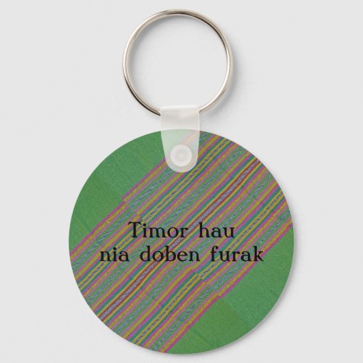Timor hau nia doben furak sleutelhanger (Voorkant)