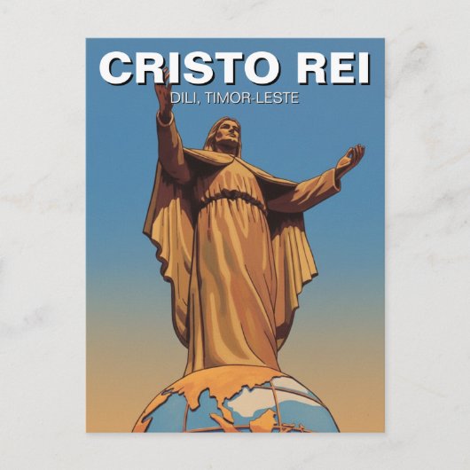 Timor-Leste Cristo Rei van Dili Briefkaart (Voorkant)