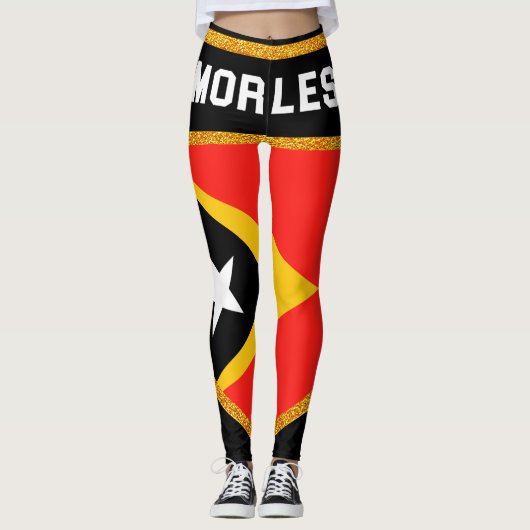 Timorese leste vlag leggings (Voorkant)