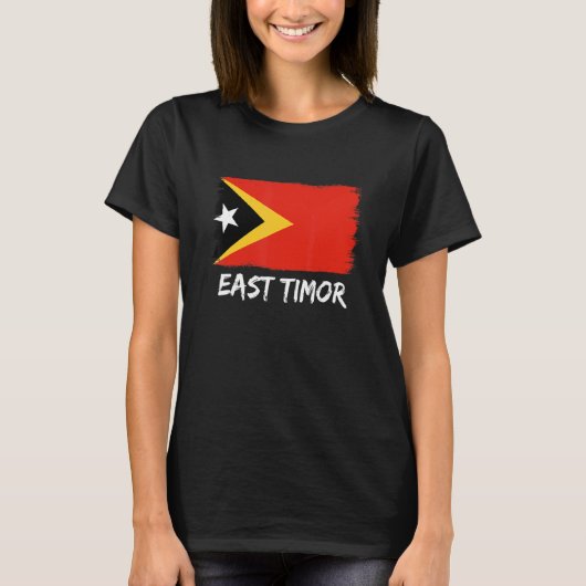 Timorese vlag Oost-Timor 1 T-shirt (Voorkant)
