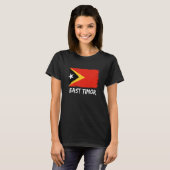 Timorese vlag Oost-Timor 1 T-shirt (Voorkant volledig)