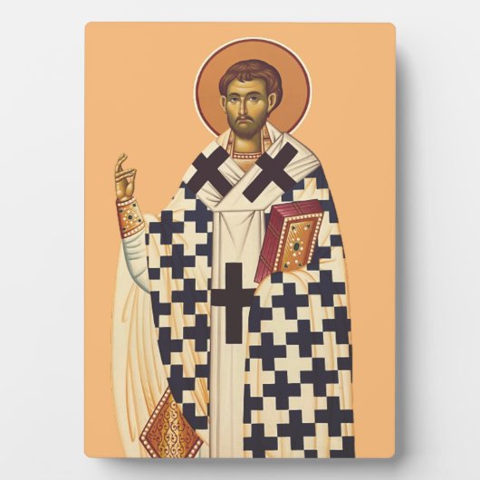 Timoteüs van Efeze Traditionele Orthodoxe Kunst Fotoplaat (voorkant)