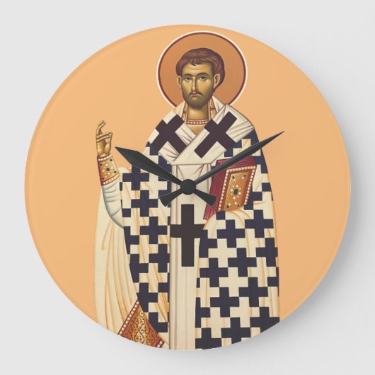 Timoteüs van Efeze Traditionele Orthodoxe Kunst Grote Klok (Voorkant)