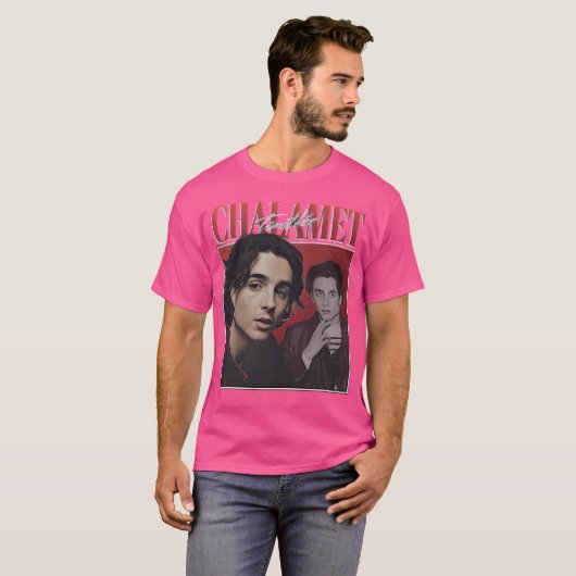 Timothe Chalamet T-shirt (Voorkant volledig)
