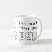 Timothe periodieke lijstnaam mok (Voorkant rechts)