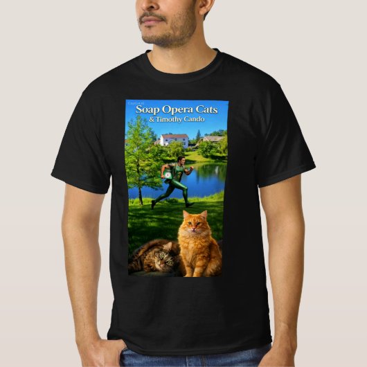 Timothy Cando & de Soap Opera Cats T-shirt (Voorkant)