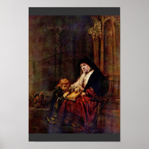 Timothy en zijn grootmoeder door Rembrandt Harmens Poster
