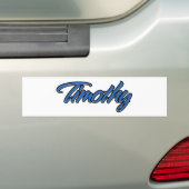 Timothy Name blue Aufkleber Sticker Autoaufkleber (Op auto)