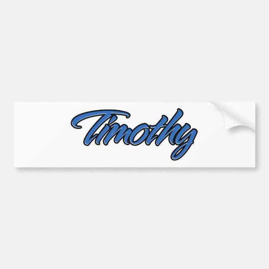 Timothy Name blue Aufkleber Sticker Autoaufkleber (Voorkant)
