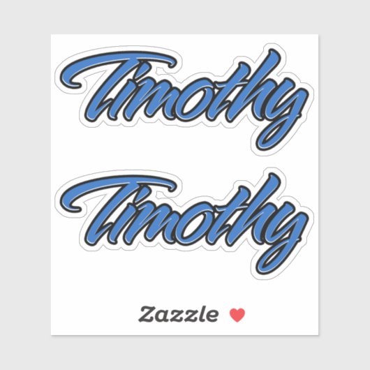 Timothy Name blue Aufkleber Sticker Stickerset (Vel)