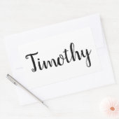 Timothy Name, Rechthoekige Sticker (Envelop)