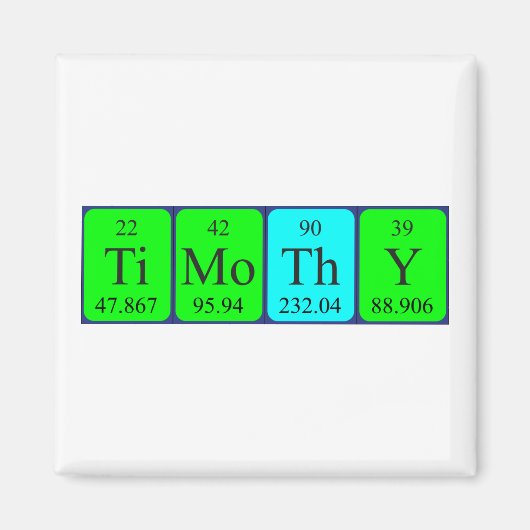 Timothy Periostabel Naam magnet (Voorkant)
