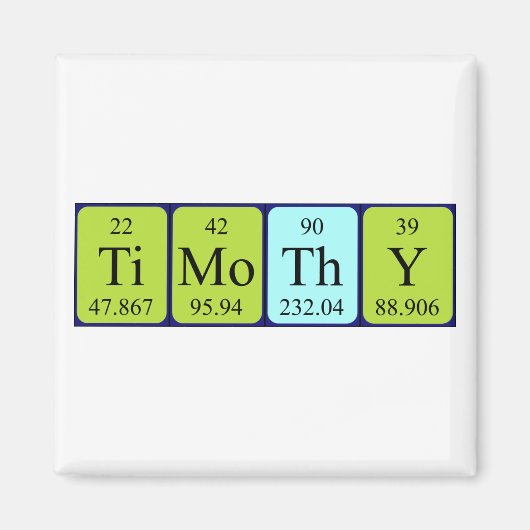 Timothy Periostabel Naam magnet (Voorkant)