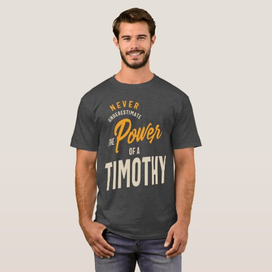 Timothy Persoonlijke naam Birthday Gift T-shirt (Voorkant volledig)