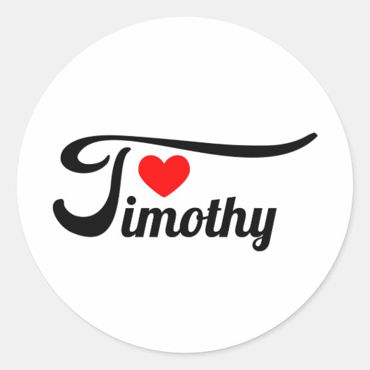 Timothy Ronde Sticker (Voorkant)