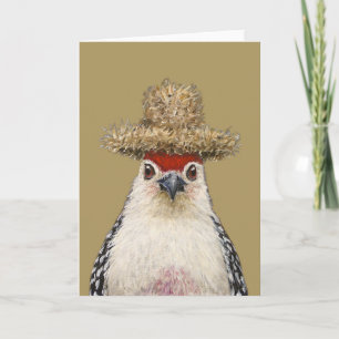 Timothy the woodpecker card kaart