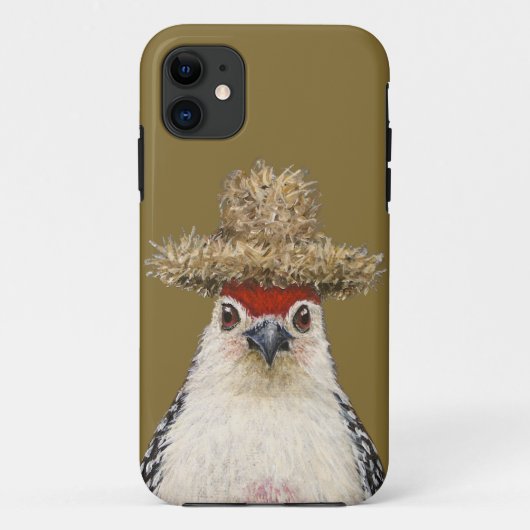 Timothy the woodpecker iPhone 11 taaie hoesje (Achterkant)