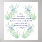 Timothy waterverf Dragonfly-scripts Poster (Voorkant)