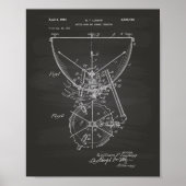 Timpani 1950 Patent Art - Chalkboard Poster (Voorkant)