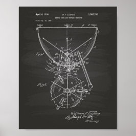 Timpani 1950 Patent Art - Chalkboard Poster