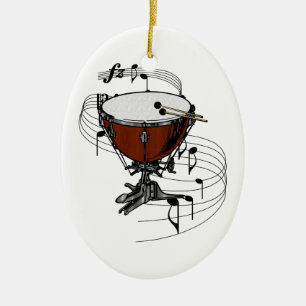 Timpani (Kettle Drum) Keramisch Ornament